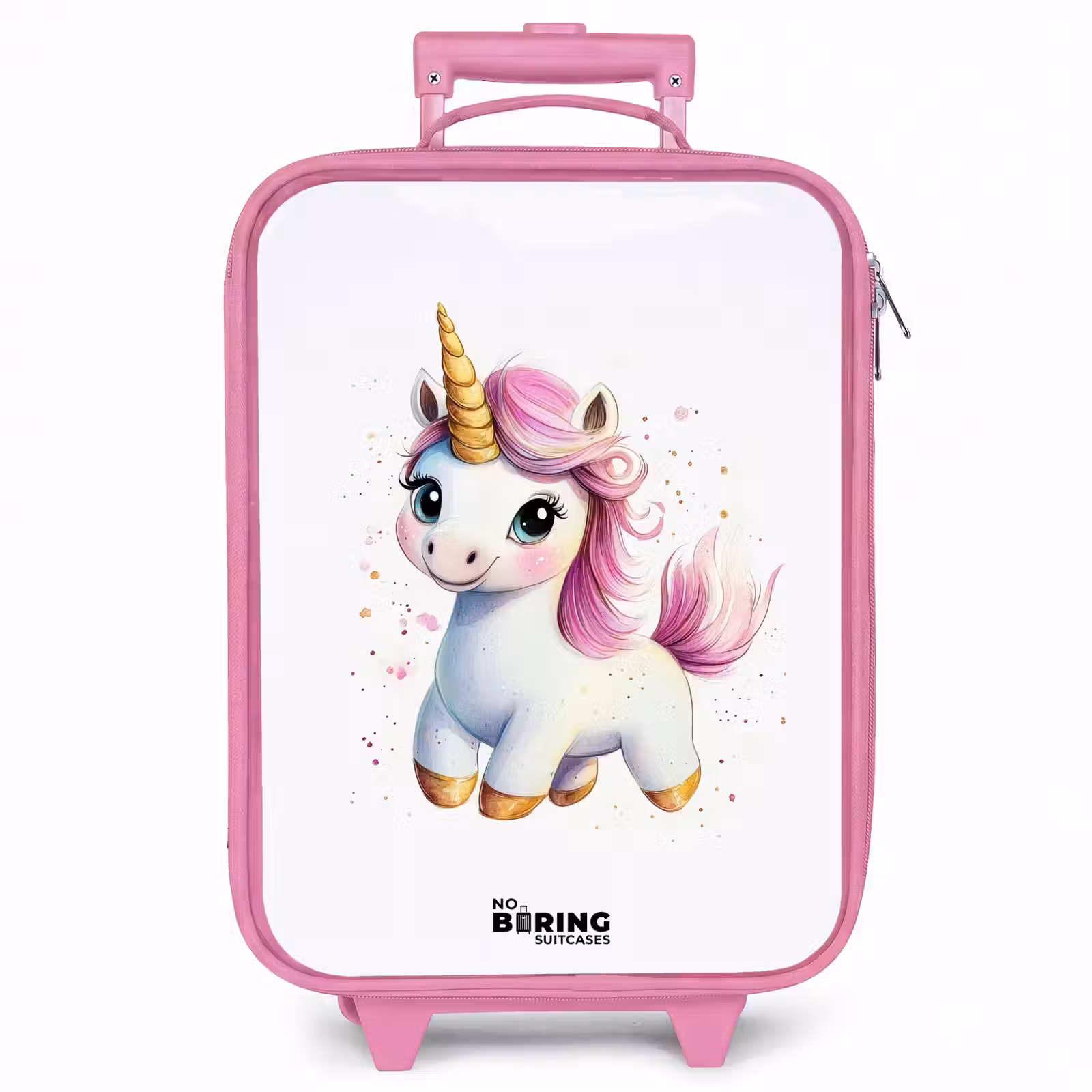 Kinderkoffer - Roze - Witte eenhoorn met roze manen — 1