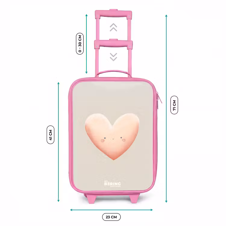 Kinderkoffer - Roze - Hart in pastel kleuren — 6