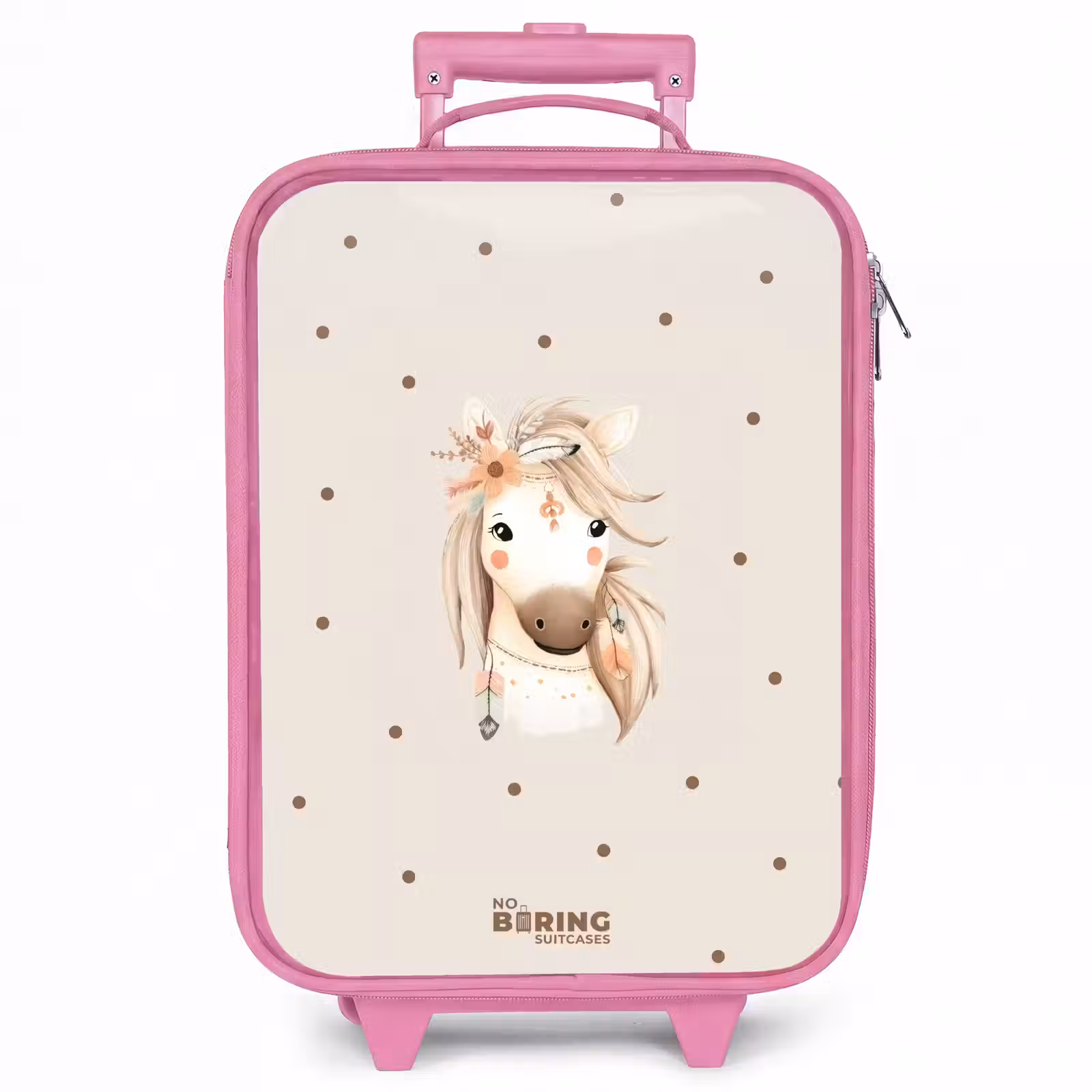 Kinderkoffer - Roze - Bohemian paard in pastel kleuren — 1