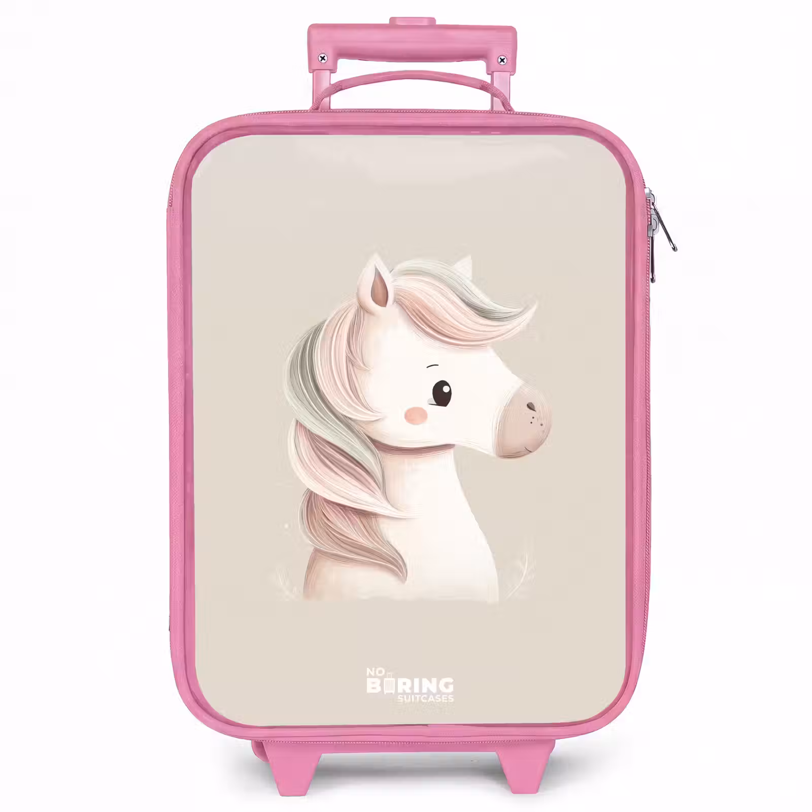 Kinderkoffer - Roze - Pony in roze pastel kleuren — 1
