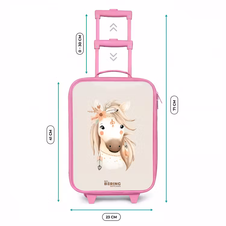 Kinderkoffer - Roze - Bohemian paard in pastel kleuren — 6