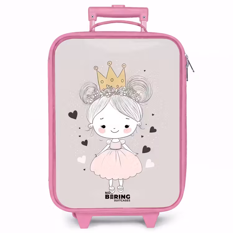 Kinderkoffer - Roze - Prinses met knotjes — 1
