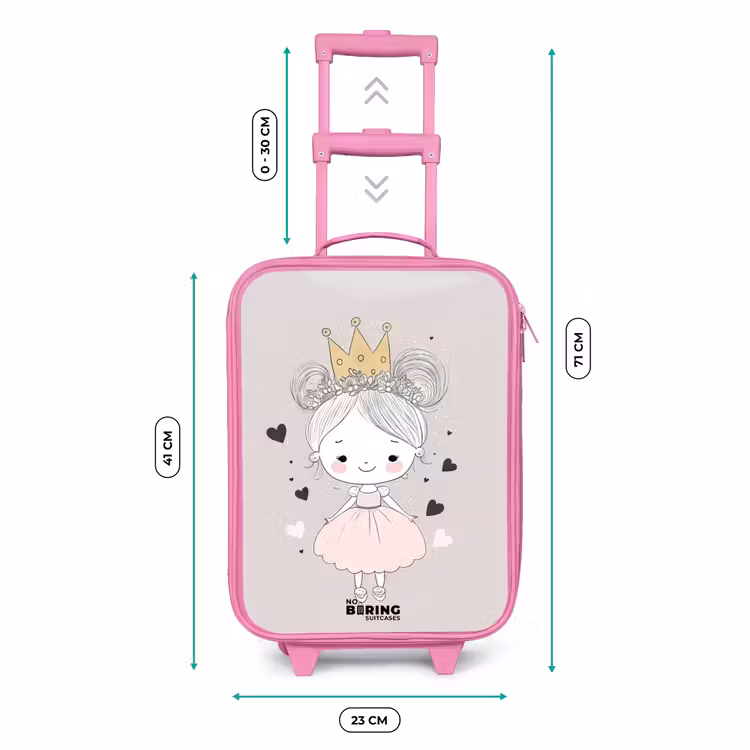 Kinderkoffer - Roze - Prinses met knotjes — 6