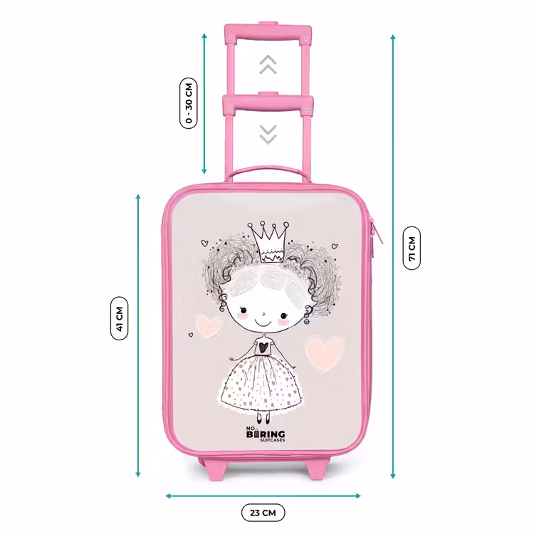 Kinderkoffer - Roze - Prinses met krulletjes — 6