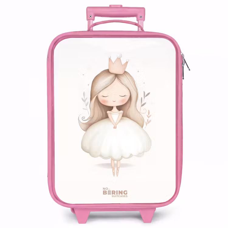 Kinderkoffer - Roze - Sierlijke prinses in het wit — 1