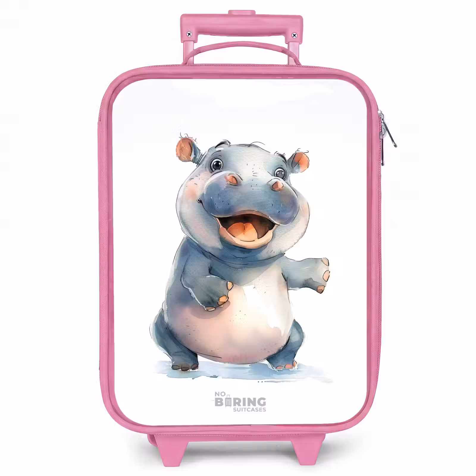 Kinderkoffer - Roze - Baby nijlpaard — 1