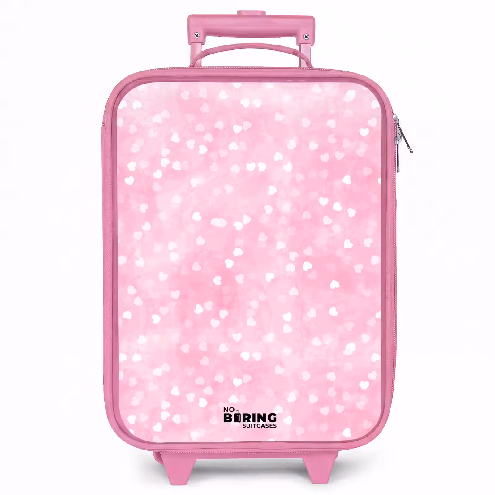 Kinderkoffer - Roze - Roze glitter hartjes — 1