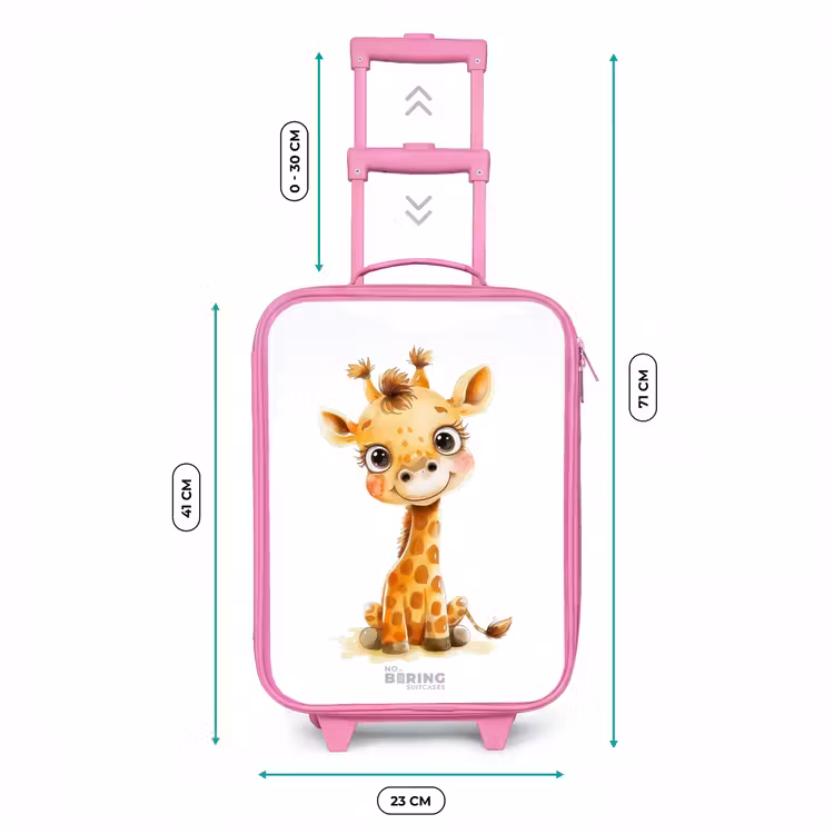 Kinderkoffer - Roze - Baby giraffe — 6