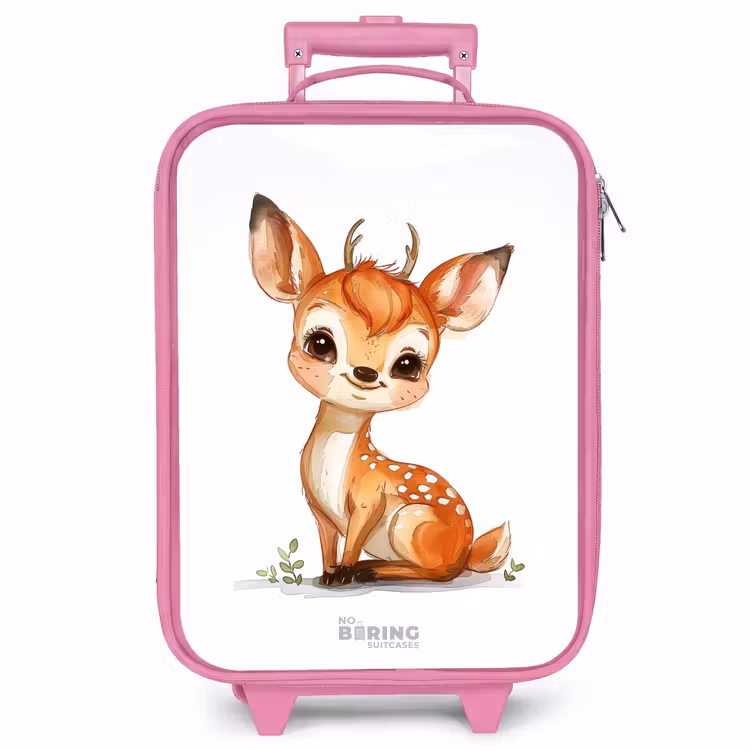 Kinderkoffer - Roze - Baby hert — 1