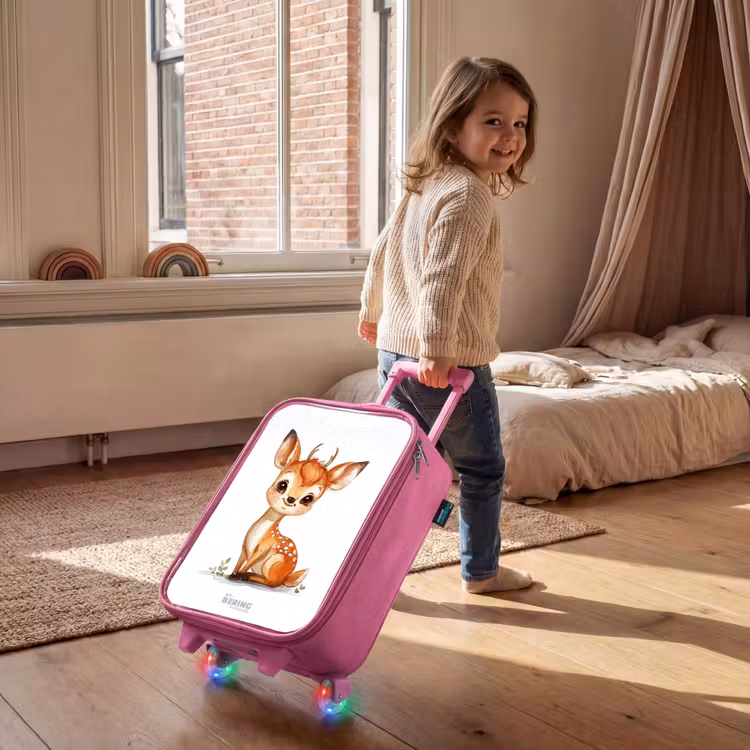 Kinderkoffer - Roze - Baby hert — 3