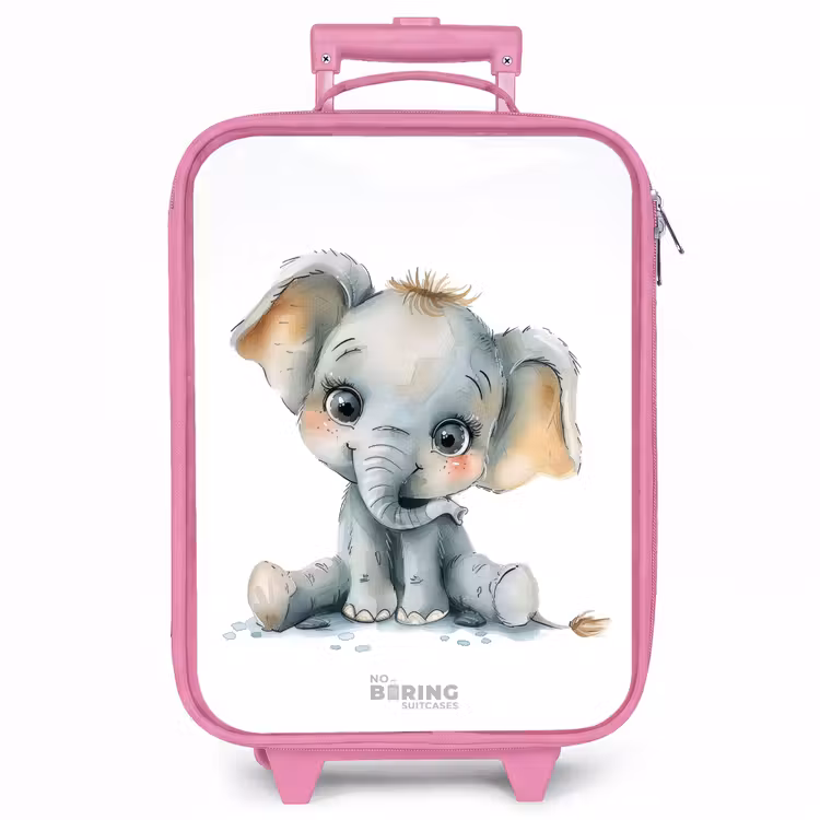 Kinderkoffer - Roze - Baby olifant — 1