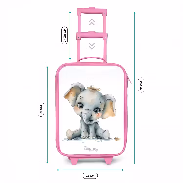 Kinderkoffer - Roze - Baby olifant — 6