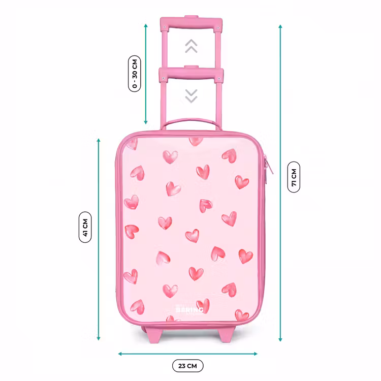Kinderkoffer - Roze - Roze hartjes — 6