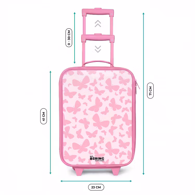 Kinderkoffer - Roze - Roze vlinders — 6