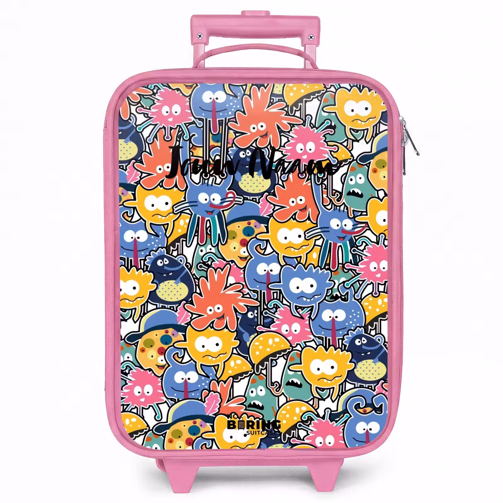 Kinderkoffer - Roze - Beestjes met Grote Oogjes — 1