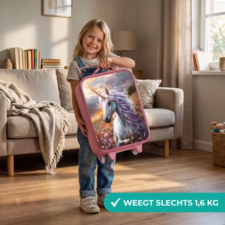 Kinderkoffer - Roze - Pastel parelhoorn — 2
