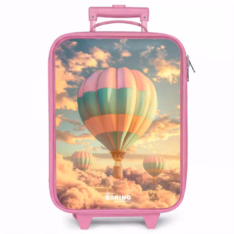 Kinderkoffer - Roze - Pastel skyliner — 1