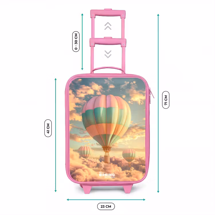 Kinderkoffer - Roze - Pastel skyliner — 6