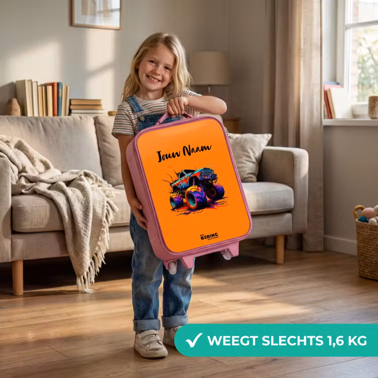 Kinderkoffer - Roze - Rainbow Wheels — 2