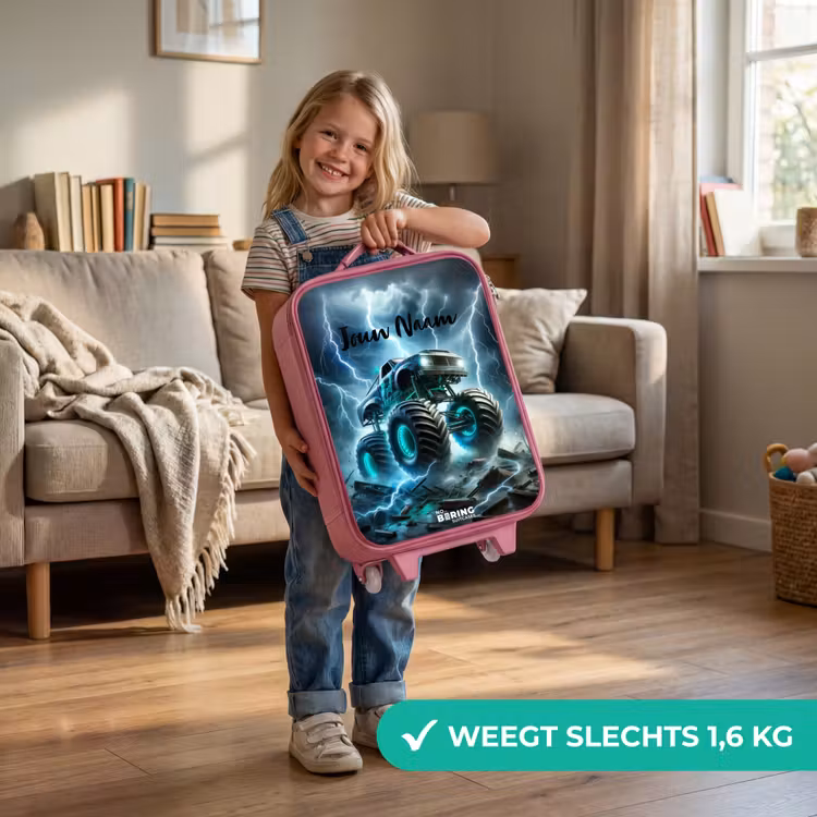Kinderkoffer - Roze - Thunder Wheels — 2
