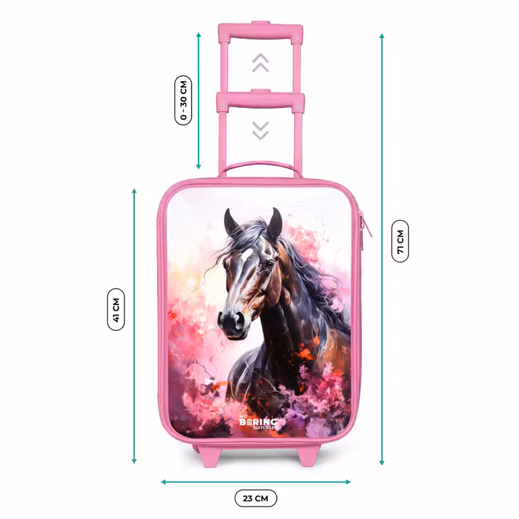 Kinderkoffer - Roze - Aquarel paard in kleurexplosie — 6