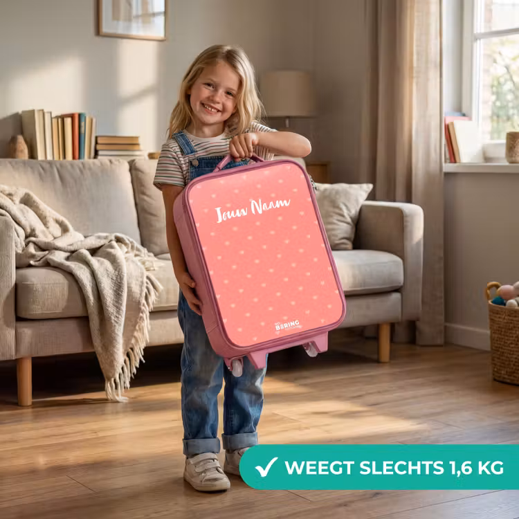 Kinderkoffer - Roze - Hartendief — 2