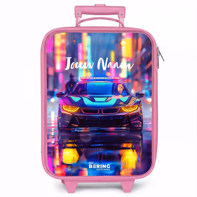 Kinderkoffer - Roze - Neon nightcar — 1