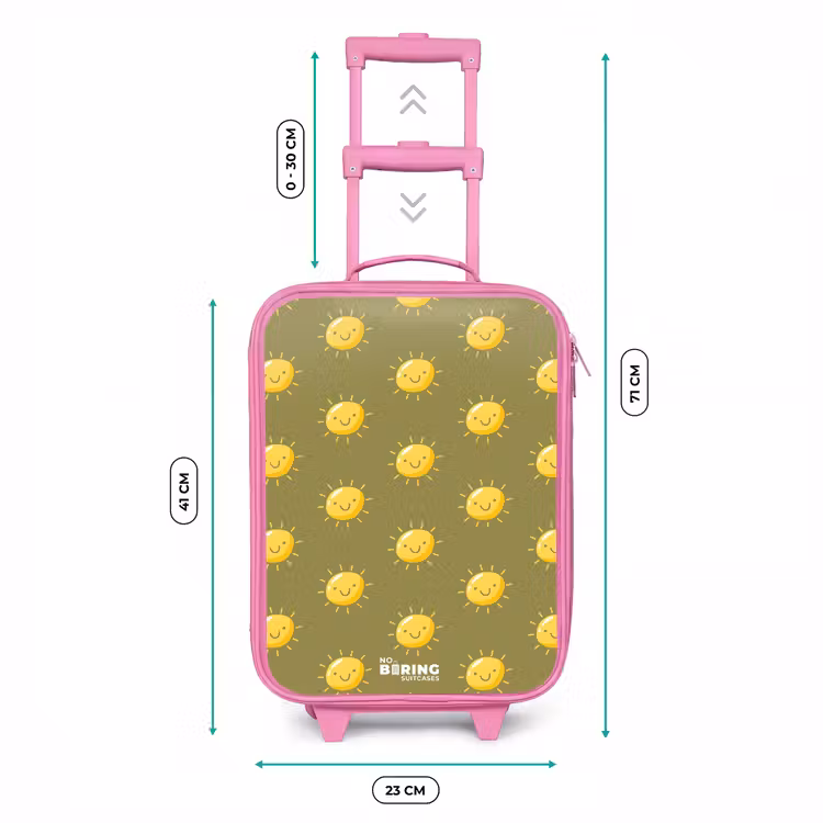 Kinderkoffer - Roze - Sunny situation olijf — 6