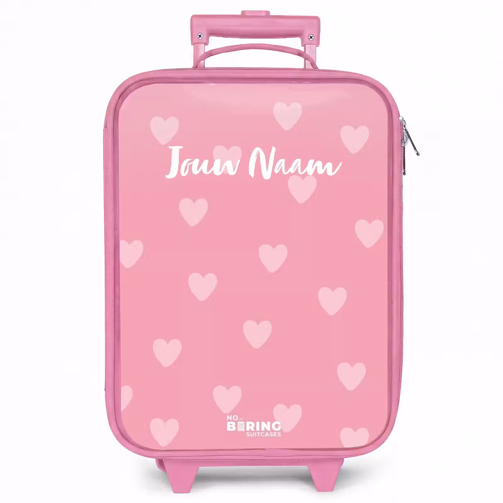 Kinderkoffer - Roze - Hartjesritme — 1