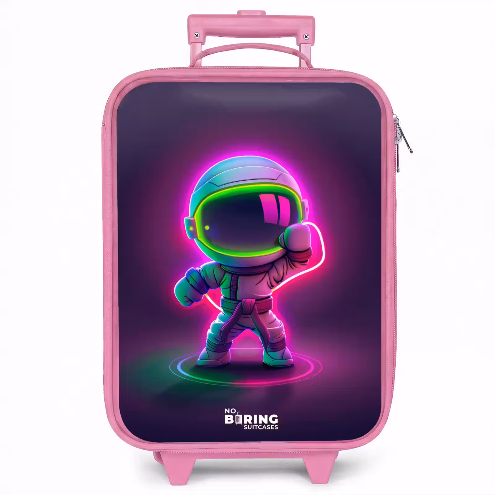 Kinderkoffer - Roze - Space karate neon — 1