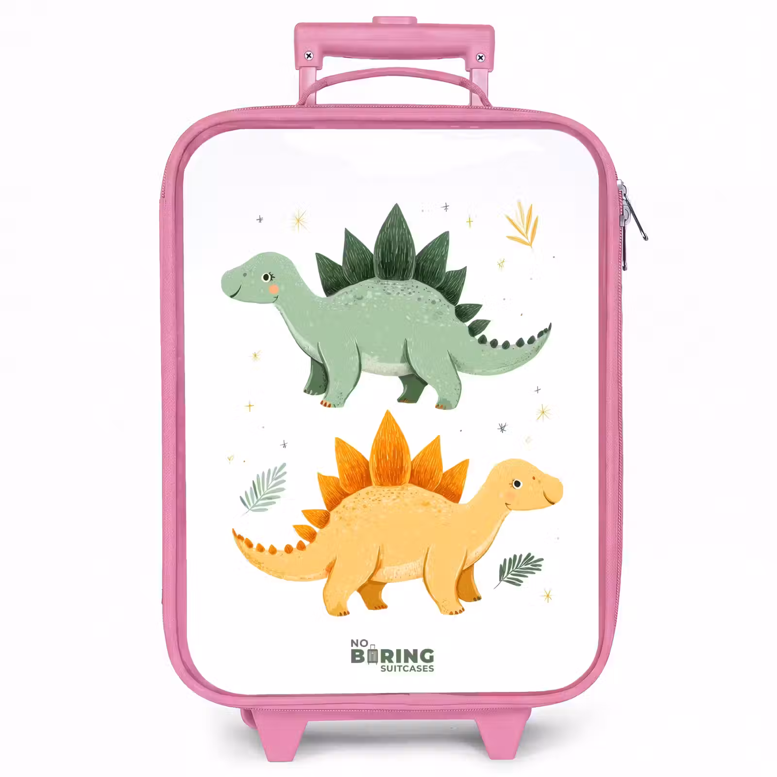 Kinderkoffer - Roze - Vrolijke stegosaurusvrienden — 1
