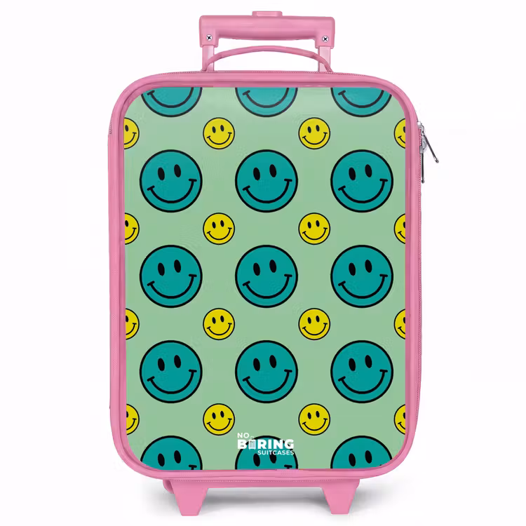 Kinderkoffer - Roze - All smiles groen — 1
