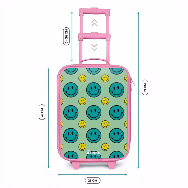 Kinderkoffer - Roze - All smiles groen — 6