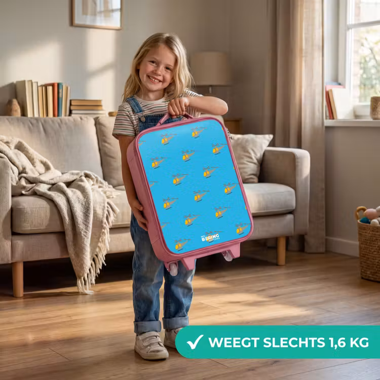 Kinderkoffer - Roze - Helikopter heibel — 2