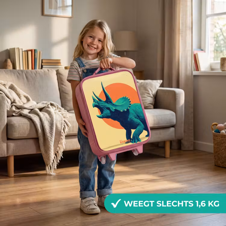 Kinderkoffer - Roze - Hoornkrijger in de zon — 2