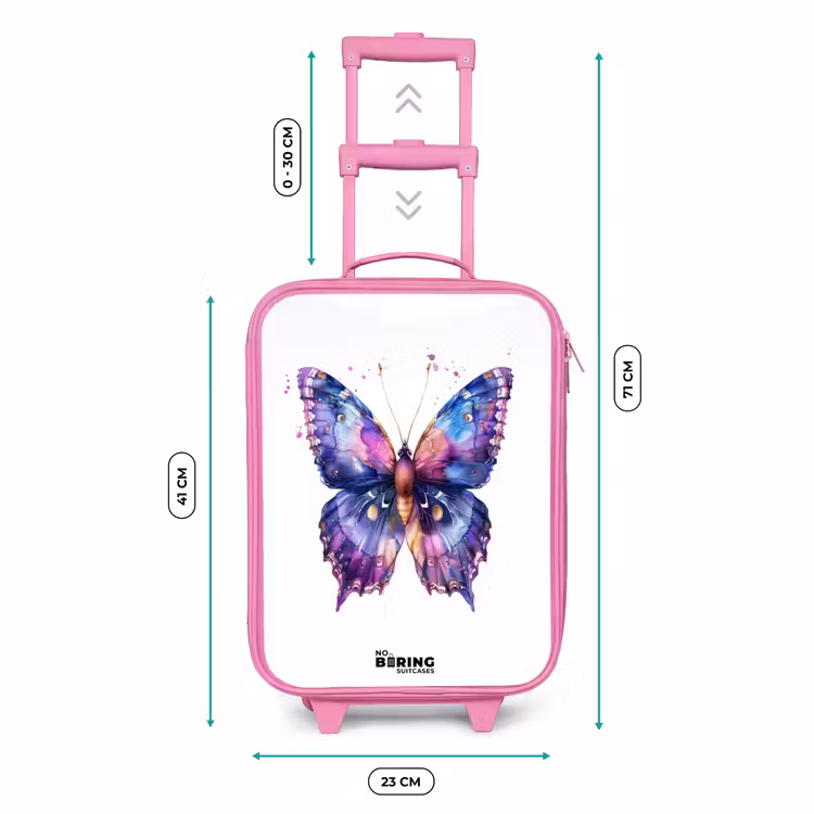 Kinderkoffer - Roze - Paarse prachtvlinder — 6