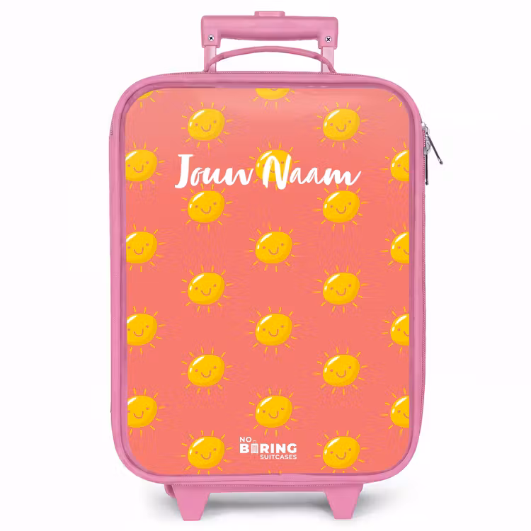 Kinderkoffer - Roze - Sunny situation koraal — 1