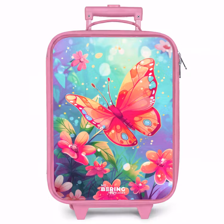 Kinderkoffer - Roze - Verbluffende vlinder — 1