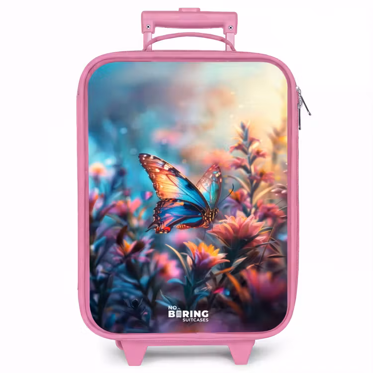 Kinderkoffer - Roze - Vlinder flowers — 1