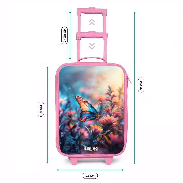 Kinderkoffer - Roze - Vlinder flowers — 6