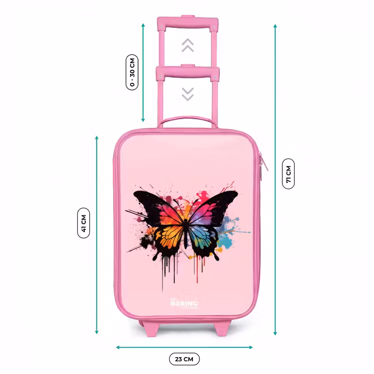 Kinderkoffer - Roze - Vlinderverf — 6