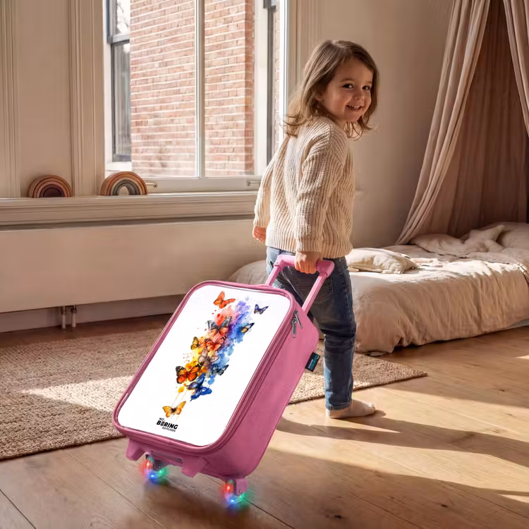 Kinderkoffer - Roze - Vlinderzwerm — 3