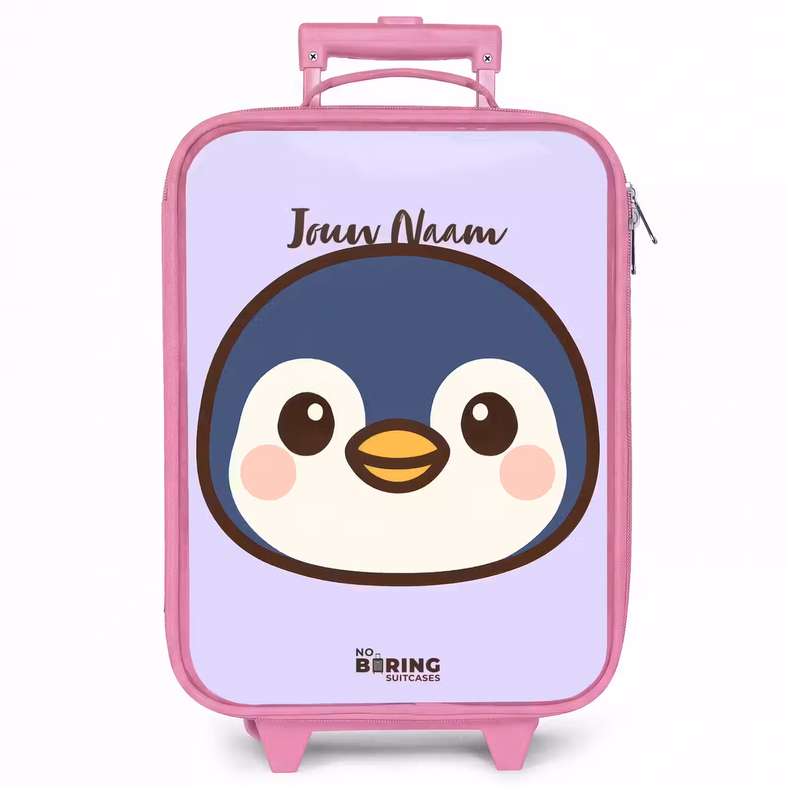 Kinderkoffer - Roze - Pinguïn — 1