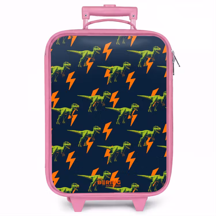 Kinderkoffer - Roze - Bliksemsnelle raptors — 1