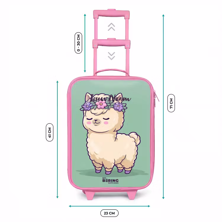 Kinderkoffer - Roze - Kawai - Alpaca - Groen — 6
