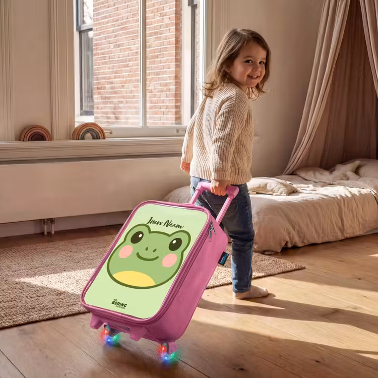 Kinderkoffer - Roze - Kawai - Kikker - Groen — 3