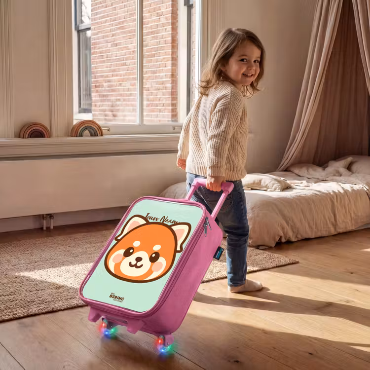Kinderkoffer - Roze - Kawai - Rode panda - Groen — 3