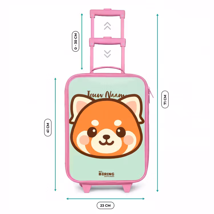Kinderkoffer - Roze - Kawai - Rode panda - Groen — 6