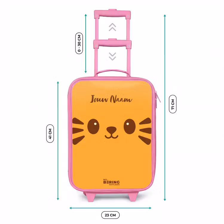 Kinderkoffer - Roze - Kawai - Tijger - Oranje — 6