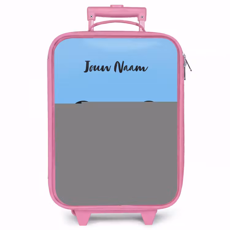 Kinderkoffer - Roze - Kawai - Vogel - Blauw — 1